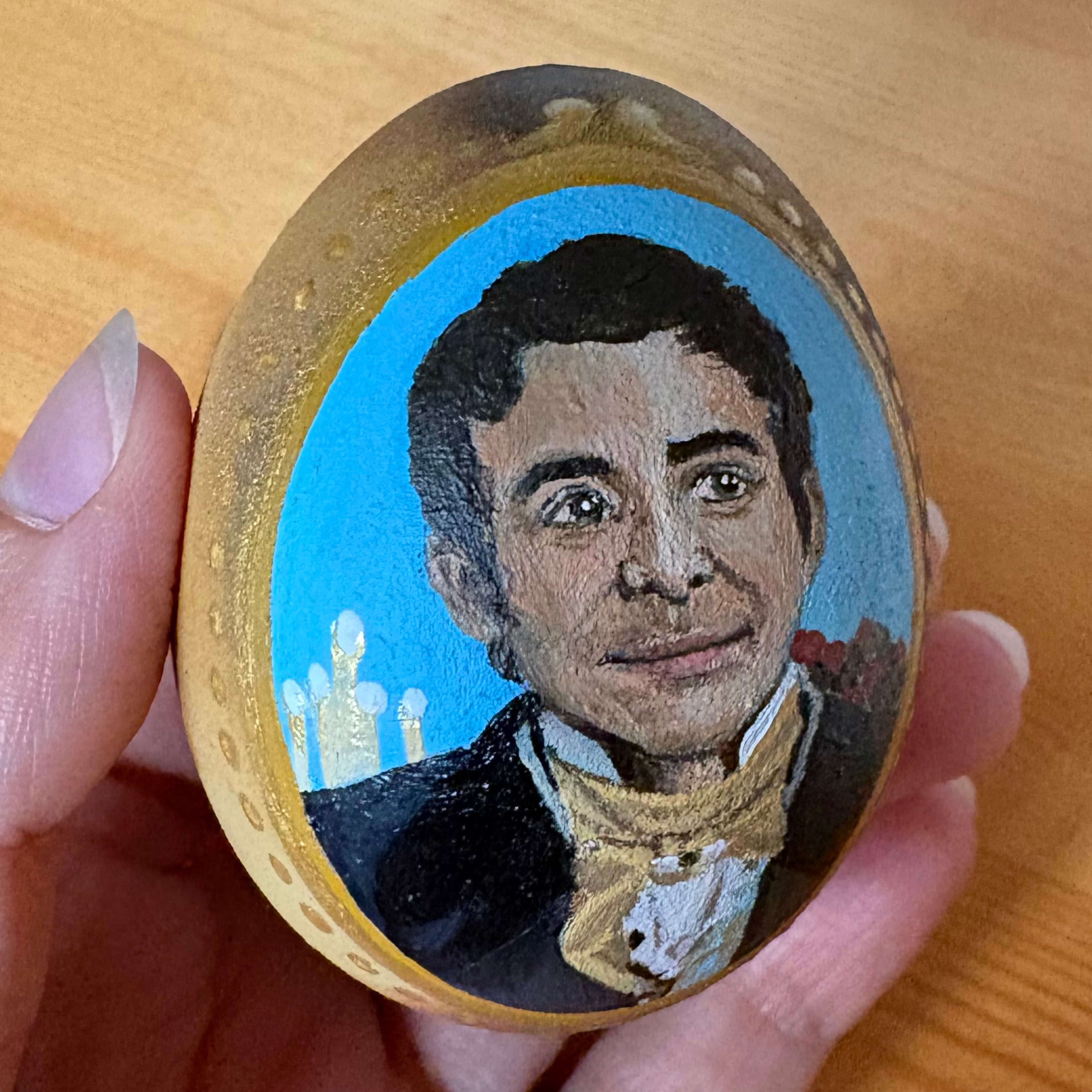 Bridgerton Benedict portré festett tyúktojáson megvásárolható